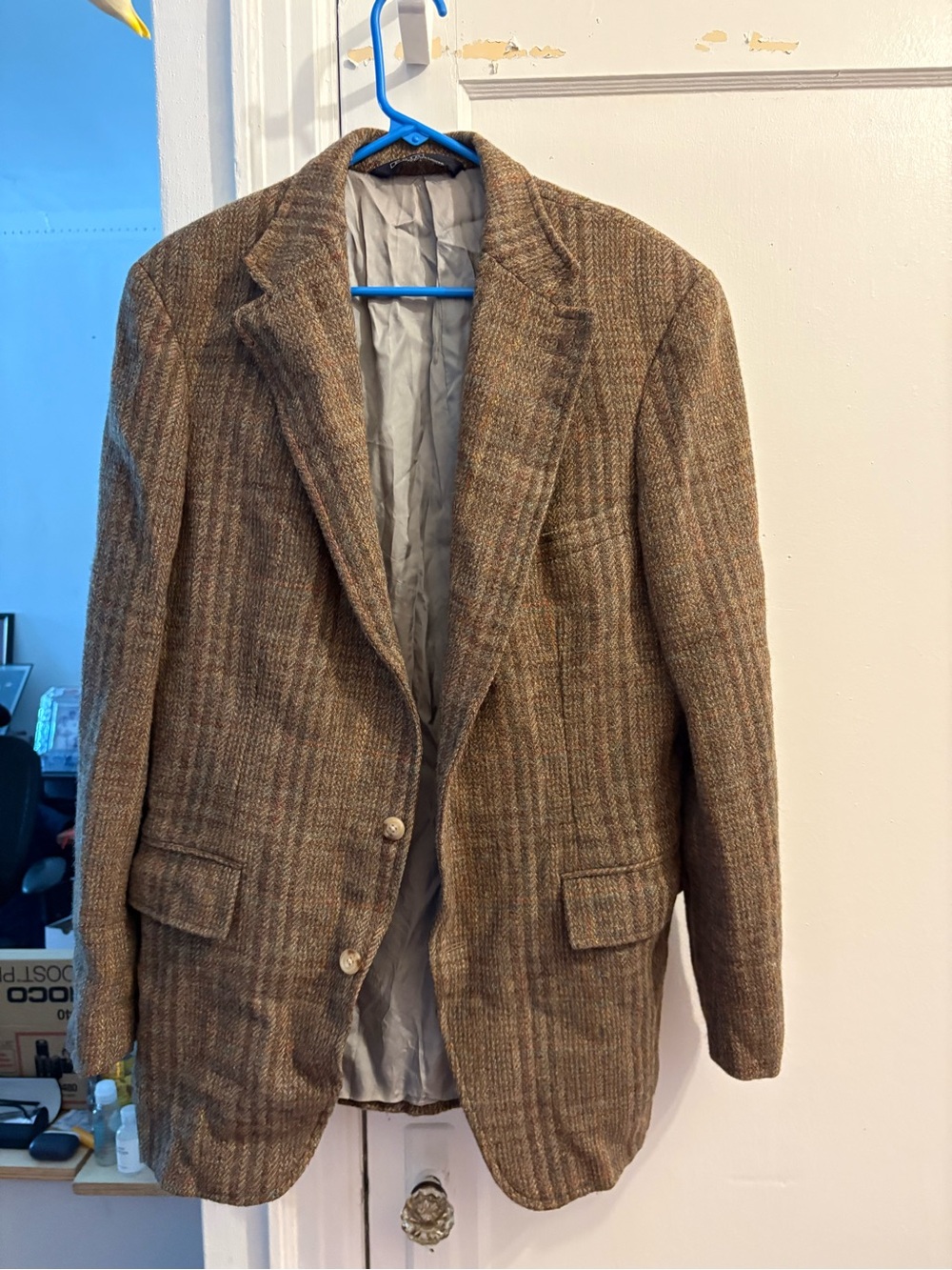 Polo by Ralph Lauren Brown Herringbone Tweed Sport Coat